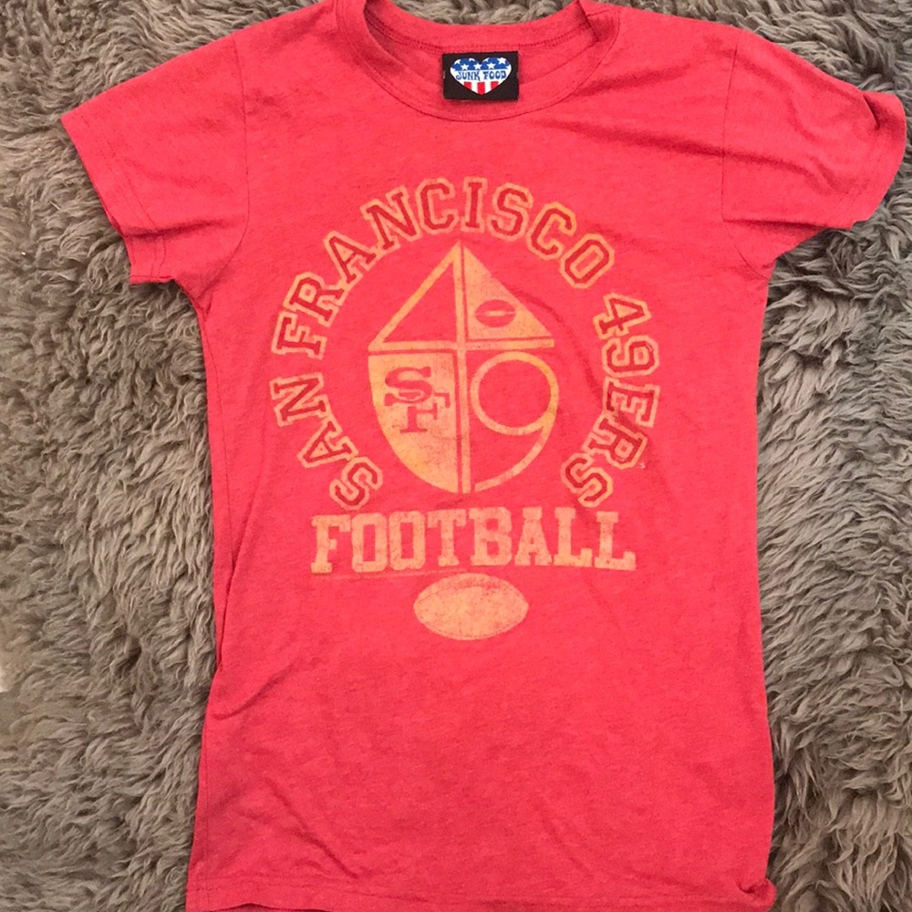 San Francisco 49er vintage JUNK FOOD red shirt
